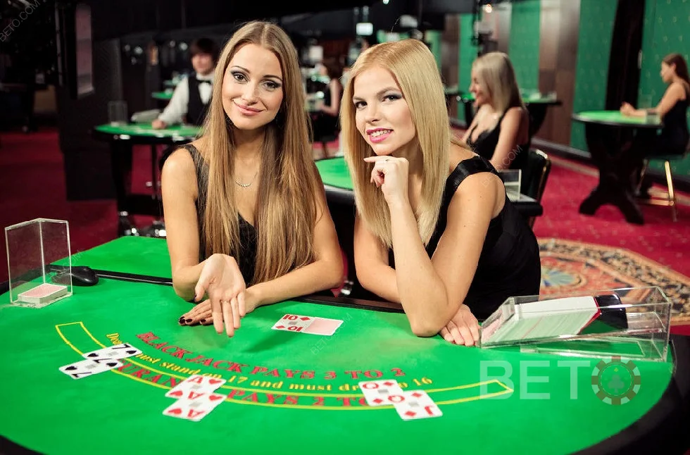 Tampilan ruang kasino live RSNVIP dengan meja dealer