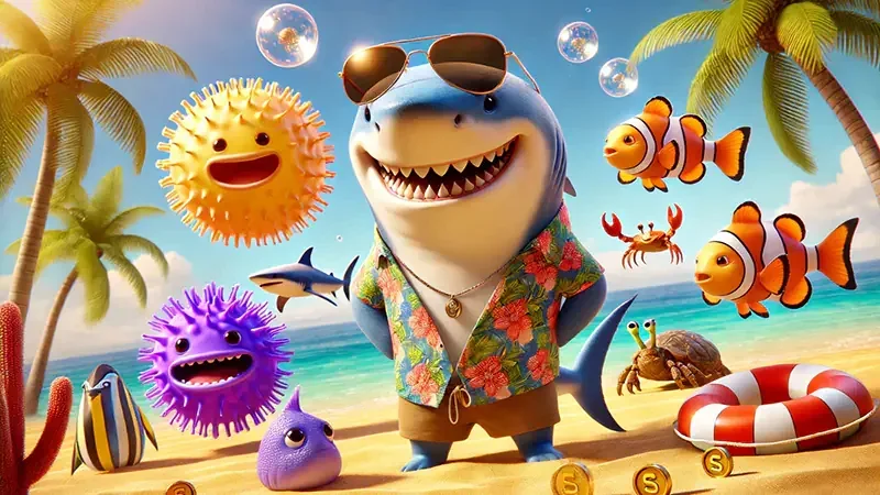 Sasaran ikan dan efek visual dalam arena tembak ikan